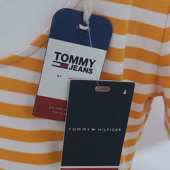 NWT Tommy Classics Bodycon Dress Radiant Yellow - Picture 4 of 4